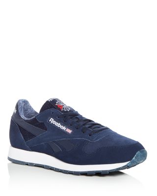 Reebok Men's Classic Nubuck Leather Lace Up Sneakers | Bloomingdale's