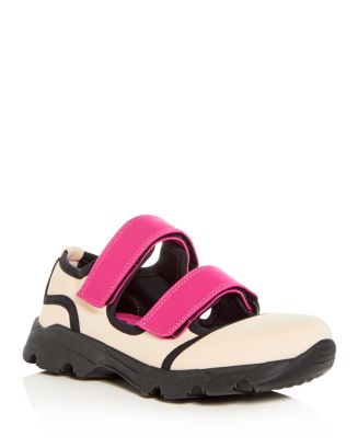 【関税＆送料込み】Marni 'Mary Jane' Pink Sandals With Touc Marni 'mary Jane' Pink Sandals With Touch-strap Closure And