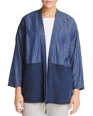 Eileen Fisher Plus - Denim Kimono Jacket