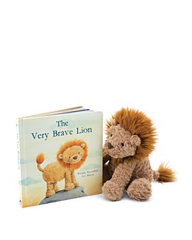 Jellycat - Fuddlewuddle Lion & The Very Brave Lion Book - Ages 0+