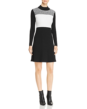 UPC 191797849573 product image for Calvin Klein Color Block Sweater Dress | upcitemdb.com