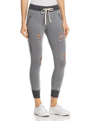 distressed jogger pants