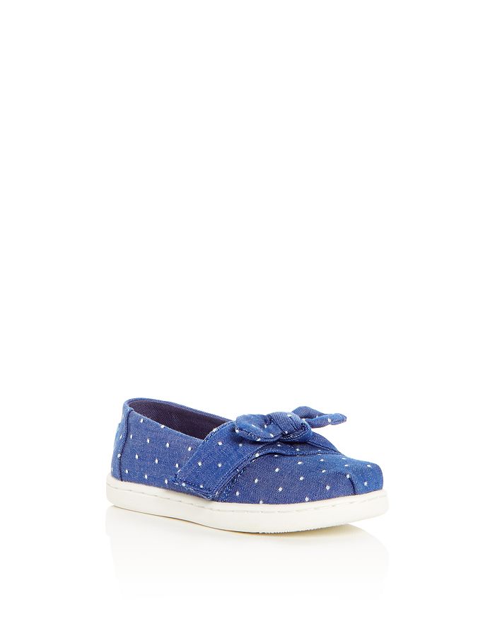 Toms Kids' Girls' Classic Chambray Bow Alpargata Flats Baby
