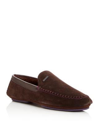 ted baker suede moccasin slippers