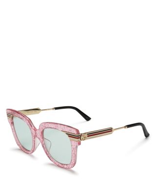 gucci women's square sunglasses 51mm