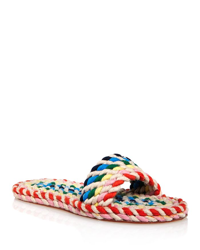 Loeffler Randall - Women's Elle Woven Rainbow Slide Sandals