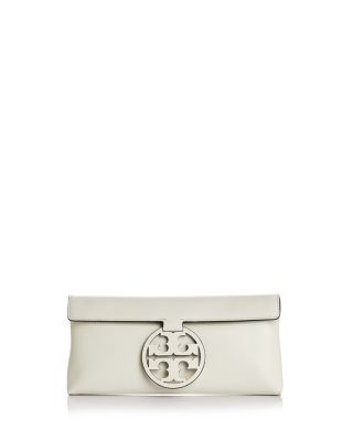 Tory Burch Miller Leather Clutch | Bloomingdale's