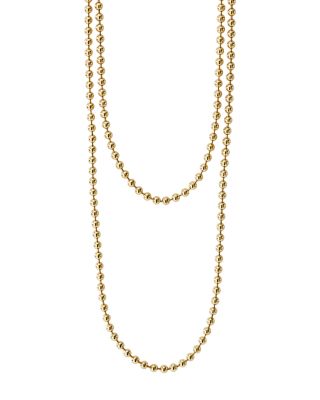 ball and chain necklace gold