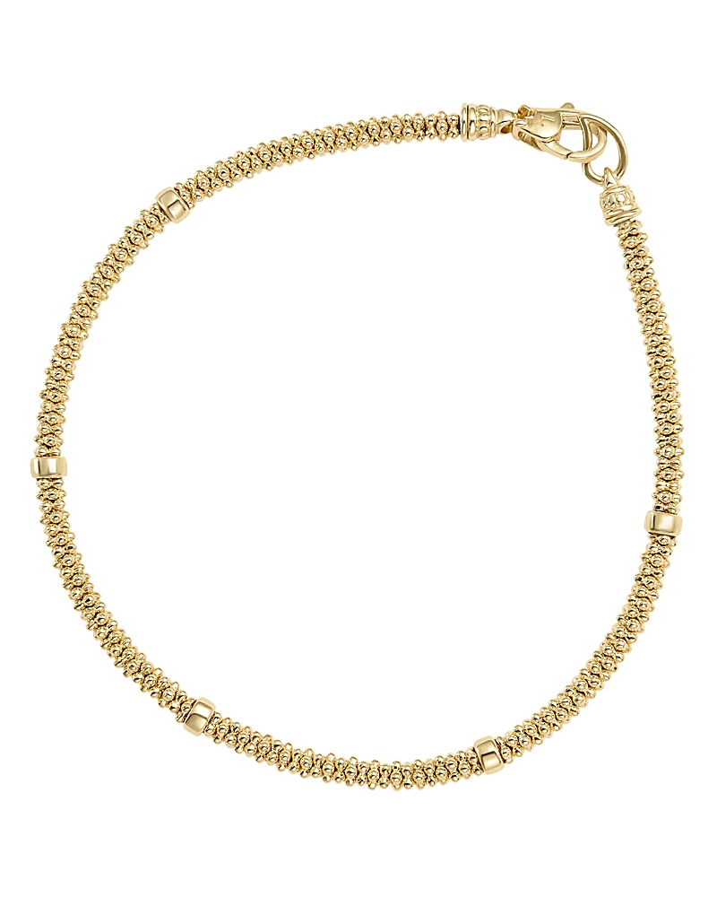 Lagos Caviar Gold Collection 18k Gold Beaded Rope Bracelet In Gold