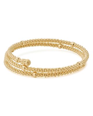 Caviar Gold Collection 18K Gold Coil Bracelet