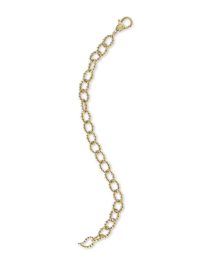 Lagos Caviar Gold Collection 18k Gold Beaded Chain Bracelet In Gold