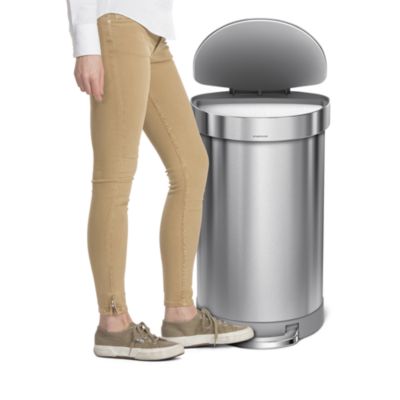 45 Liter Semi-Round Liner Rim Kitchen Trash Can