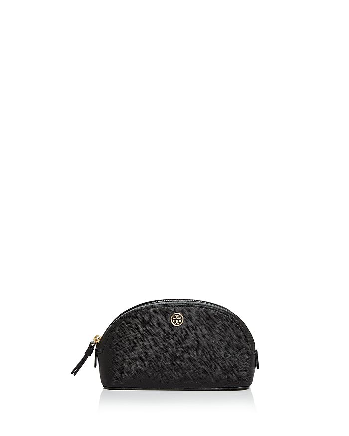 Buy the Tory Burch York Saffiano Leather Cosmetic Case Black