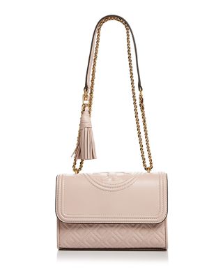 tory burch fleming convertible shoulder bag shell pink