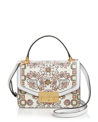 Tory Burch Juliette Printed Mini Leather Satchel Bloomingdale's