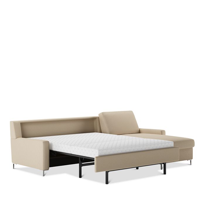 American Leather Bryson 2 Piece Left, American Leather Queen Sleeper Sofa Dimensions
