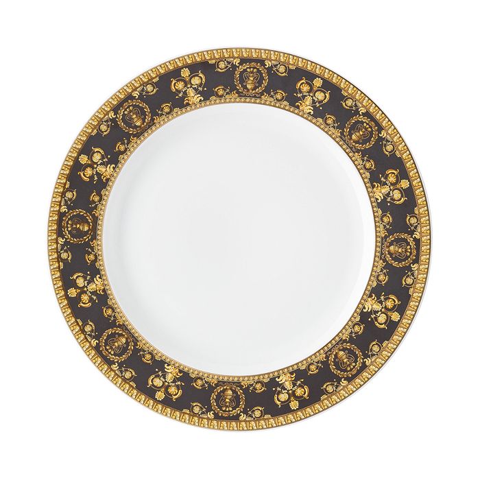 Shop Versace By Rosenthal I Love Baroque Nero Salad Plate In Black
