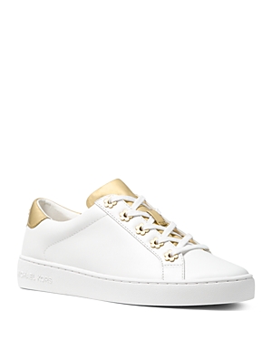 UPC 191936272385 product image for Michael Michael Kors Women's Irving Leather Lace Up Sneakers | upcitemdb.com