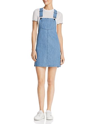 The Fifth Label Playwrite Overalls-Style Denim Dress ...