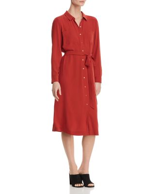 Eileen fisher silk shirt dress on sale