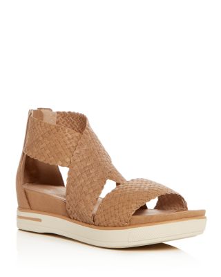 platform woven sandals