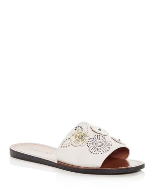 coach tea rose flip flop