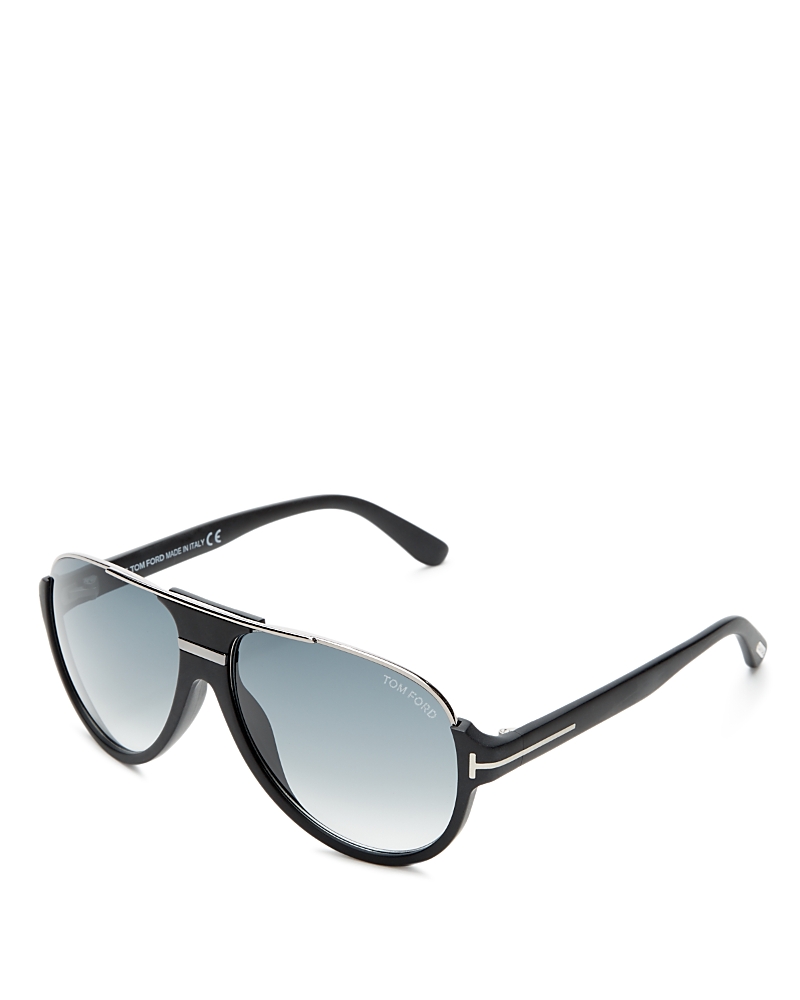Tom Ford Dimitry Flat Top Aviator Sunglasses, 61mm