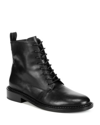 Cabria Leather Lace Up Boots In Black 