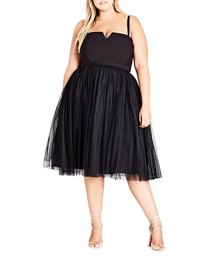 City chic fit and flare dress on sale