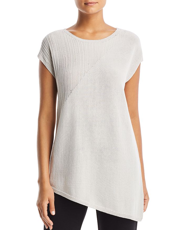 Eileen Fisher Mixed-Knit Tunic | Bloomingdale's