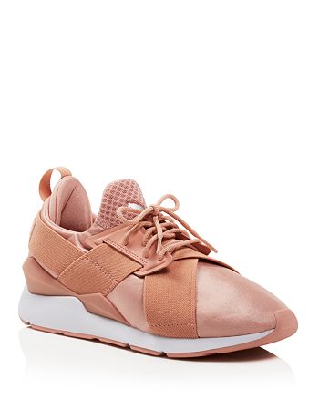 WOMEN'S LACE UP SATIN SNEAKERS SHOES