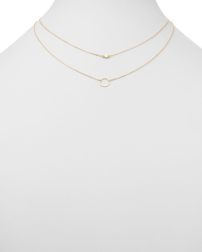 Shop Moon & Meadow Layered Circle Pendant Necklace In 14k Yellow Gold, 17 - 100% Exclusive