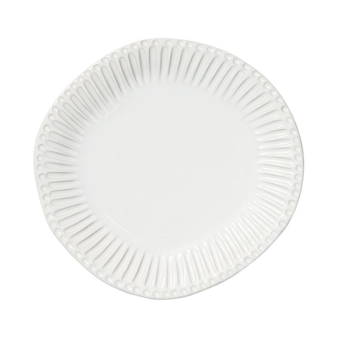 Shop Vietri Incanto Stripe Stoneware Dinner Plate In White