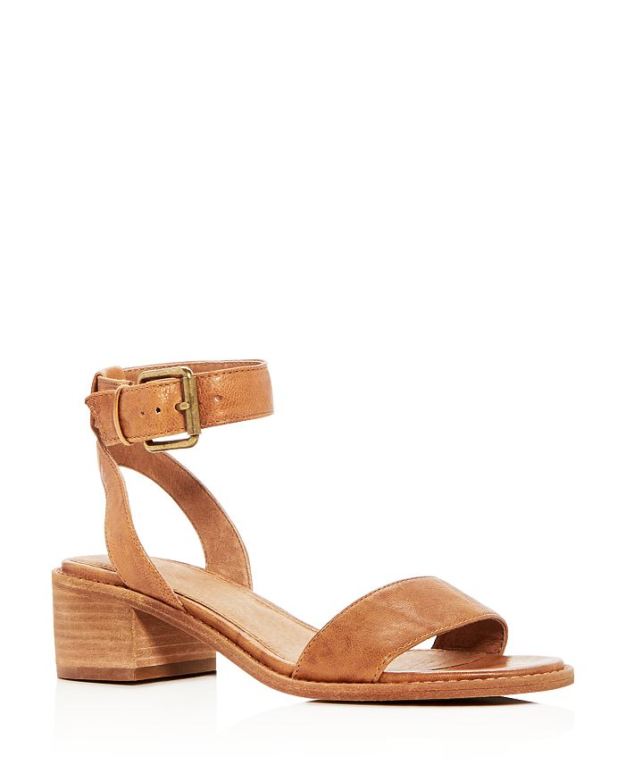 Frye Women s Cindy Leather Ankle Strap Block Heel Sandals