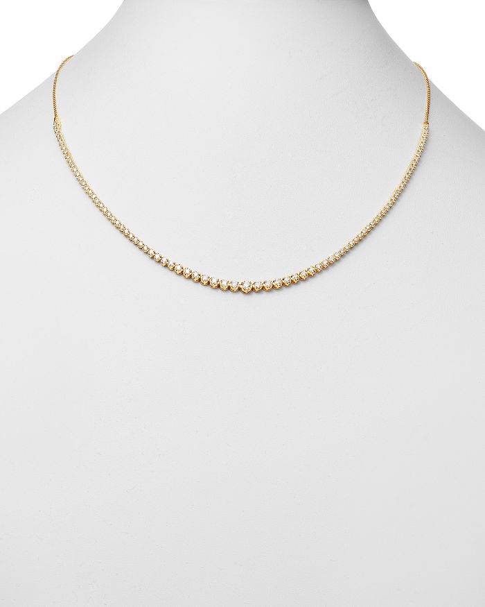 Shop Bloomingdale's Diamond Graduated Bolo Necklace In 14k Yellow Gold, 2.50 Ct. T.w.- 100% Exclusive In White/yellow
