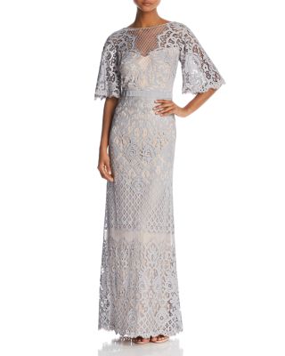 Tadashi Shoji Latticework Lace Gown 