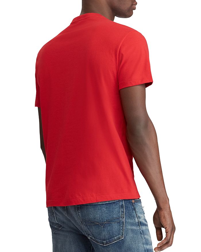 Shop Polo Ralph Lauren Classic Fit V-neck Tee In Red