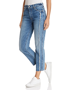 7 FOR ALL MANKIND EDIE FRAYED-SEAM SKINNY JEANS IN CANYON RANCH,AU8373076