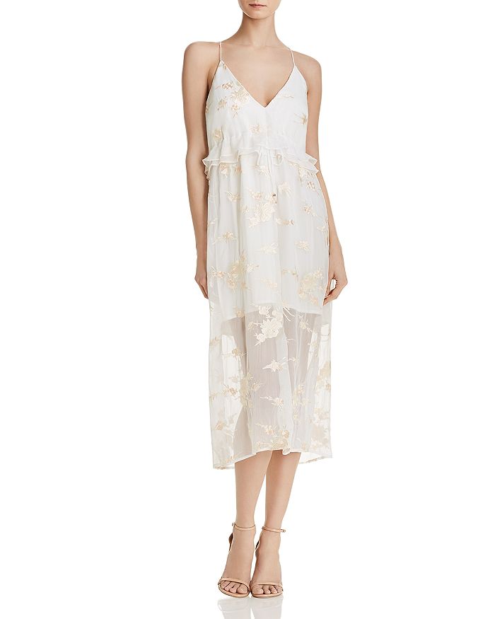 Elliatt Concert Embroidered Chiffon Dress Bloomingdale s