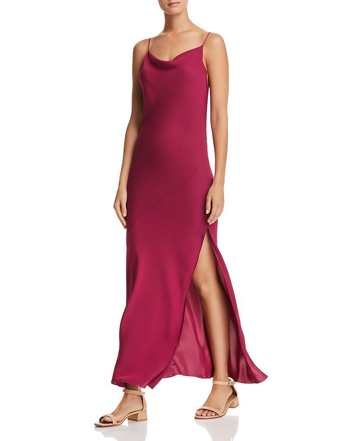 Theory Draped Silk Maxi Dress Bloomingdale s