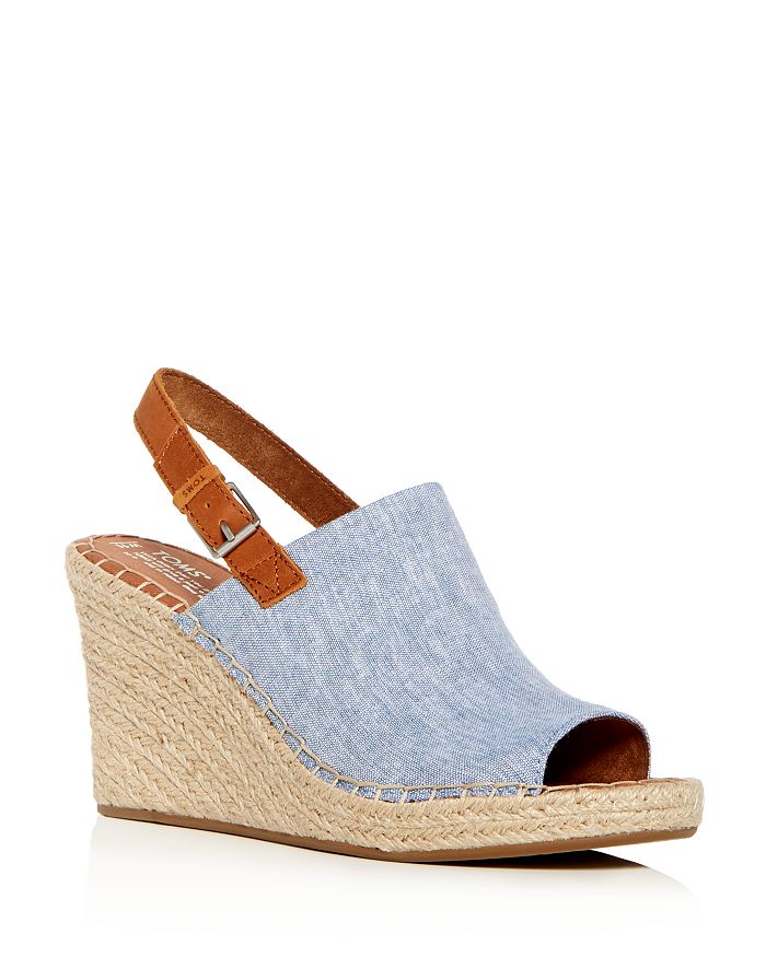 Chambray espadrille wedges hotsell