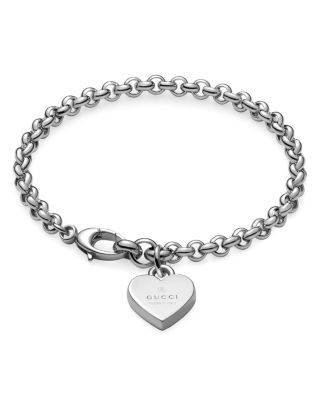 gucci bracelet with trademark heart