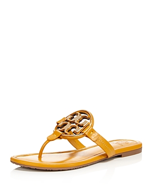 TORY BURCH WOMEN'S MILLER LEATHER THONG SANDALS,47617