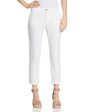 Caden Straight Trousers in White