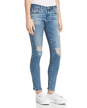 AG ANKLE LEGGING JEANS IN 13 YEARS PACIFICA DESTRUCTED,EMP1389