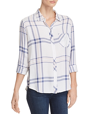 Rails Hunter Plaid Shirt In Indigo Powder Blush