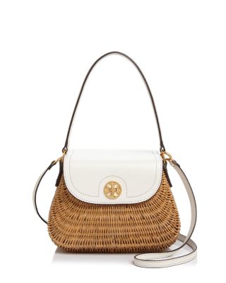 Tory Burch Lacquered Rattan Basket 