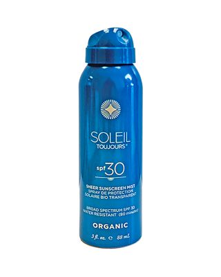 organic sheer sunscreen mist spf 30