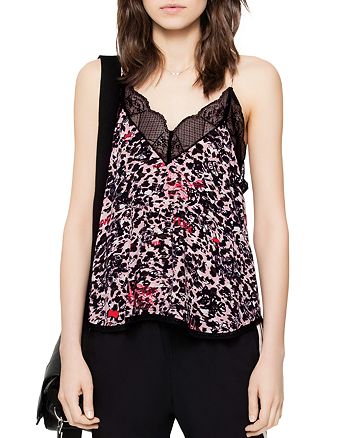 Zadig & Voltaire Christy Leopard-Print Ohtaké Camisole Top | Bloomingdale's