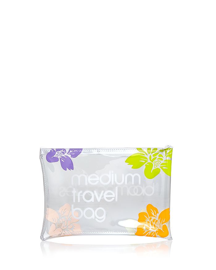 Shop Bloomingdale's Medium Travel Bag Cosmetics Case - 100% Exclusive In Clear Floral